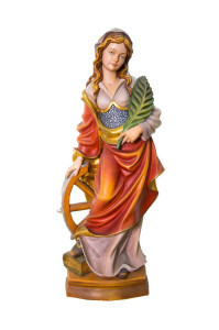 Święta Katarzyna, rzeźba drewniana, wysokość 60 cm