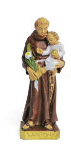 Figurka święty Antoni (nietłukąca), wysokość 15 cm