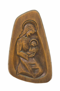 Madonna, płaskorzeźba, wysokość 28 cm