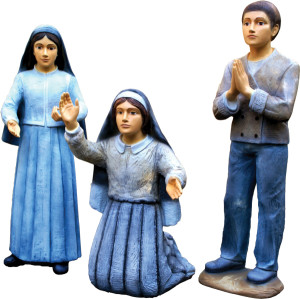Figura Dzieci Fatimskich, materiał żywiczny, wysokość 100 cm