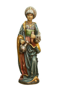 Święta Elżbieta, rzeźba drewniana, wysokość 75 cm