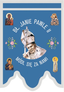 Chorągiew haftowana, św. Jan Paweł II