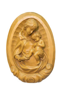 Madonna, płaskorzeźba, wysokość 43 cm