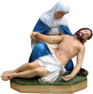 Pieta, materiał żywiczny, wysokość 70 cm