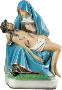 Pieta, materiał żywiczny, wysokość 25 cm