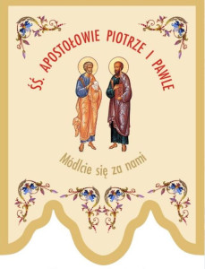 Chorągiew haftowana, Apostołowie św. Piotr i Paweł