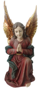 Figura Anioła klęczącego z żywicy poliestrowej, wysokość 62 cm
