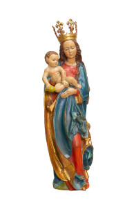 Madonna, rzeźba drewniana, wysokość 60 cm
