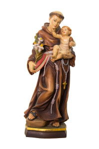 Święty Antoni, rzeźba drewniana, wysokość 30 cm