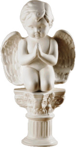 Aniołek, materiał żywiczny, wysokość 38 cm