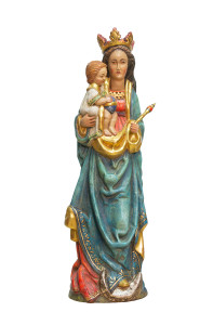 Madonna, rzeźba drewniana, wysokość 52 cm