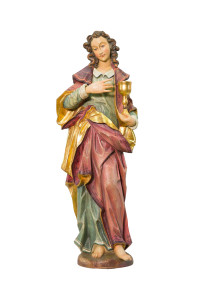Święta Barbara, rzeźba drewniana, wysokość 55 cm