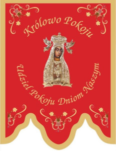 Chorągiew haftowana, Królowa Pokoju