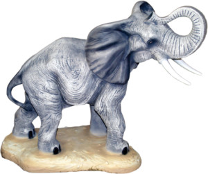 Słoń, element szopki z materiały żywicznego, wys. 70 cm