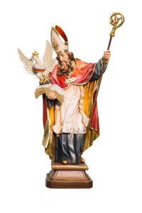 Święty Stanisław Biskup, rzeźba drewniana, wysokość 78 cm