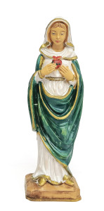 Figurka Serce Maryi (nietłukąca), wysokość 15 cm