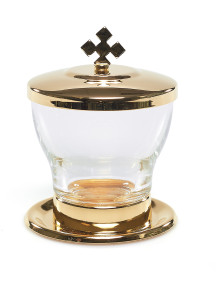 Lavabo liturgiczne, mosiądz złocony