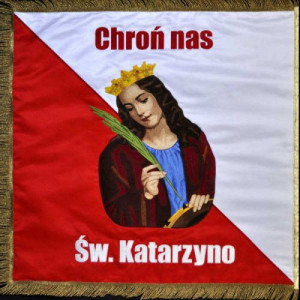 Sztandar kościelny - św. Katarzyna