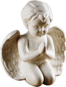 Aniołek, materiał żywiczny, wysokość 23 cm