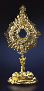 Monstrancja w stylu barokowym, wysokość 59 cm