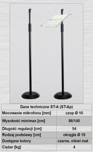 Statyw mikrofonowy 