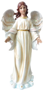 Figura Anioła z żywicy poliestrowej, wysokość 57 cm