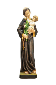 Święty Antoni, rzeźba drewniana, wysokość 70 cm 