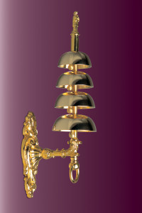 Dzwonki sygnaturka, mosiądz złocony