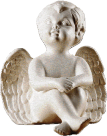 Aniołek, materiał żywiczny, wysokość 22 cm