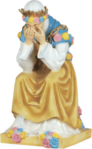 Figura Matki Bożej Saletyńskiej, materiał żywiczny, wysokość 84 cm