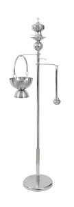 Stojak pod trybularz mosiężny, niklowany