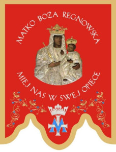 Chorągiew haftowana, Matka Boża Regnowska 