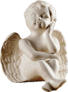 Aniołek,  materiał żywiczny, wysokość 25 cm
