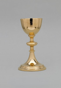 Kielich mszalny, grawerowany, wysokość 22 cm