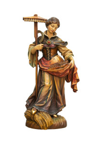Święta Notburga, rzeźba drewniana, wysokość 55 cm