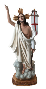 Figura Jezusa Zmartwychwstałego z żywicy poliestrowej, wysokość 60 cm