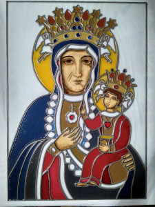 Witraż Matka Boska z Dzieciątkiem Jezus