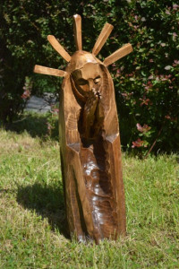Rzeźba Matki Boskiej do kapliczki, wysokość ok. 60 cm