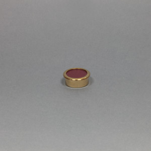 Naczynie na relikwie, naczynko na relikwie, kapsułka, złocone, średnica 3,5 cm