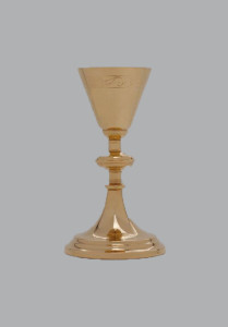 Kielich mszalny, grawerowany, wysokość 22 cm