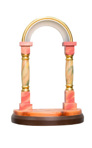 Podstawa pod figurę, rzeźba drewniana, wysokość 40 cm