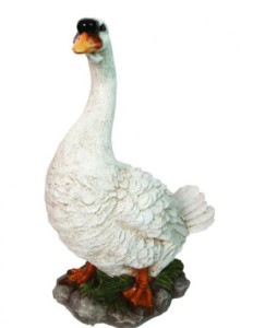 Figura gęś do szopki bożonarodzeniowej, wysokość 51 cm