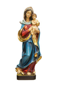 Madonna, rzeźba drewniana, wysokość 80 cm