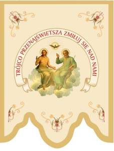 Chorągiew haftowana, Trójca Przenajświętsza