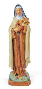 Figurka święta Teresa (nietłukąca), wysokość 25 cm