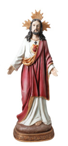 Figura Serce Pana Jezusa z żywicy poliestrowej, wysokość 61 cm 