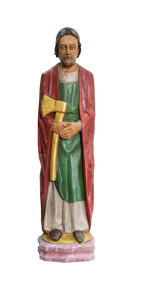 Święty Józef, rzeźba drewniana, wysokość 70 cm
